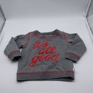 Baby B'Gosh It's All Good Infant Sweatshirt Grey Size 12 Months